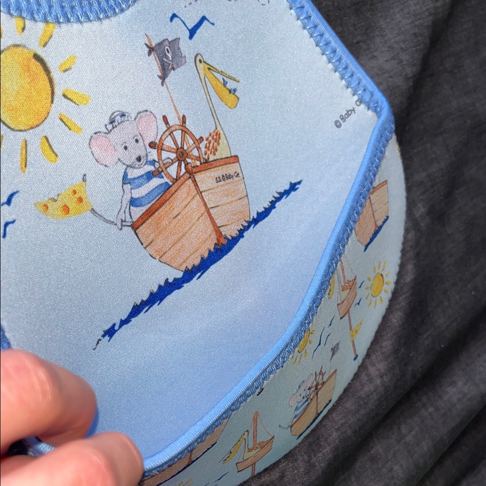 Blue Nautical Bib - Picture 3 of 4